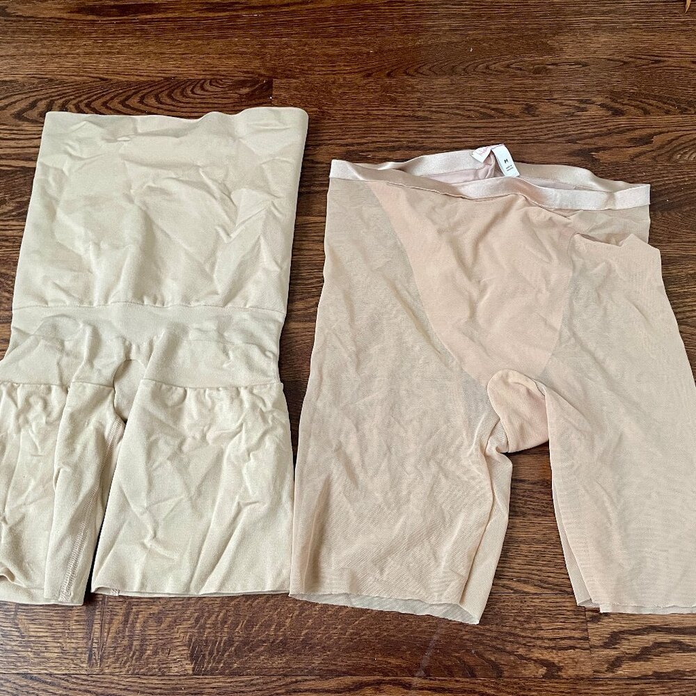 Lot of Two Women's Size Medium Spanx Haute Contour + Assets Girdle Panties